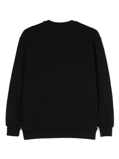 Black cotton boy MSGM sweatshirt