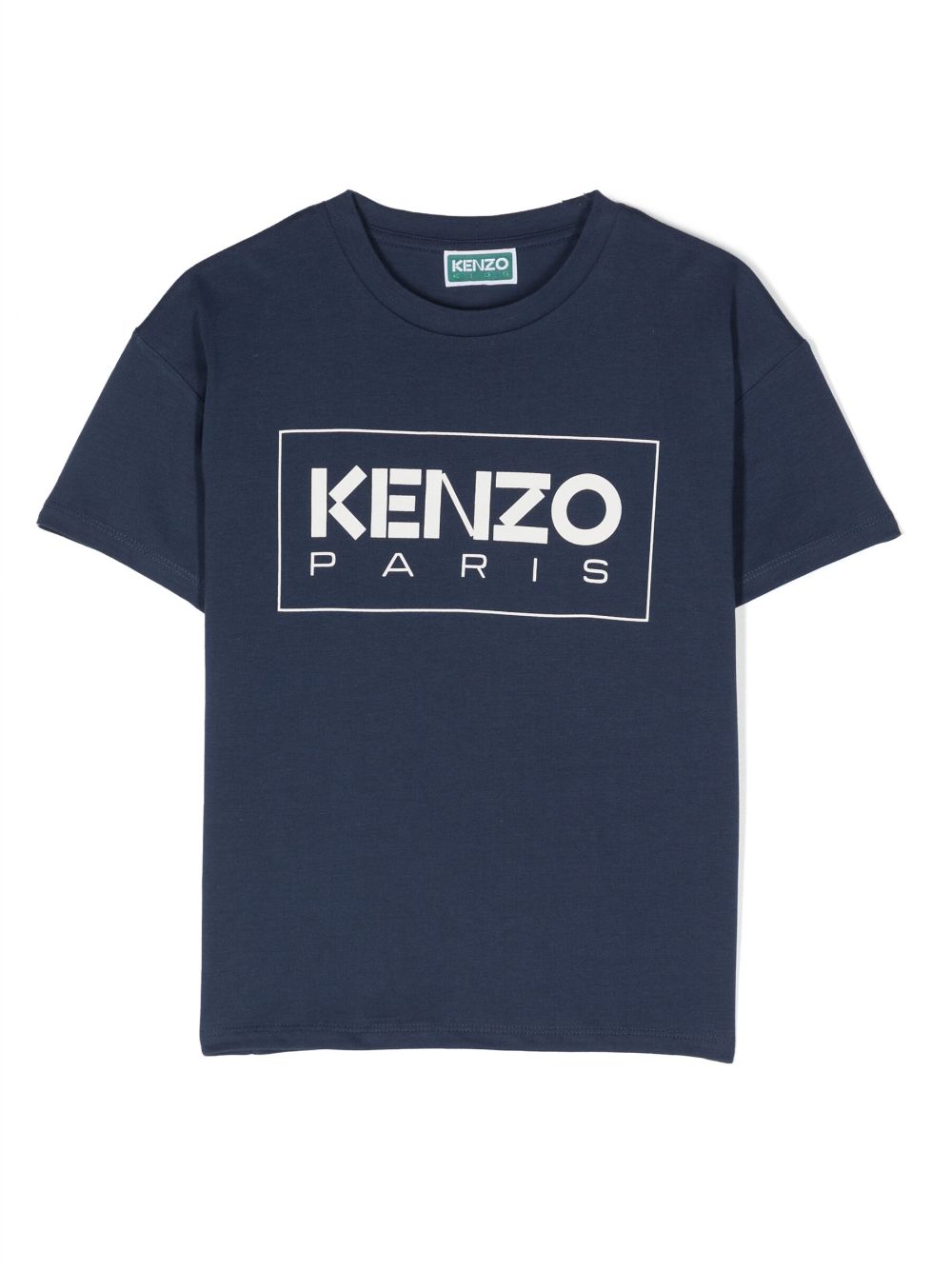 Blue cotton jersey boy KENZO t-shirt