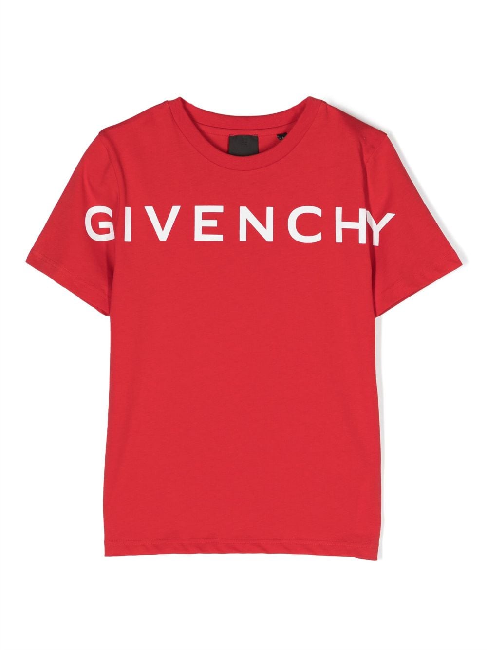 Red cotton jersey boy GIVENCHY t-shirt