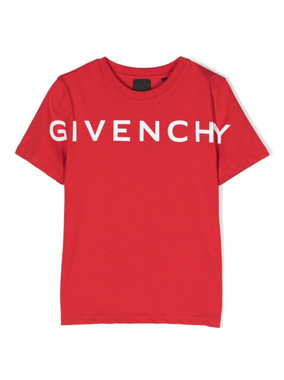 Red cotton jersey boy GIVENCHY t-shirt | Carofiglio Junior