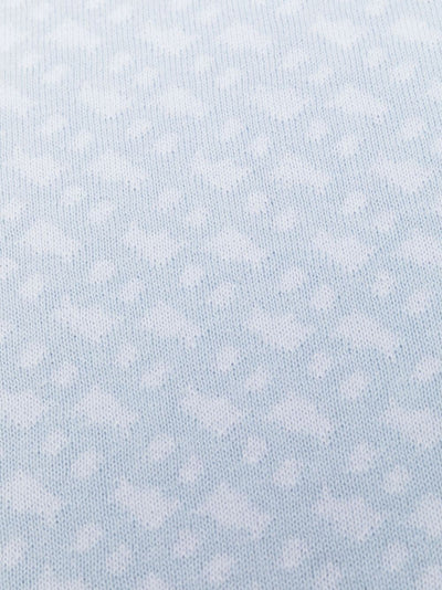 Light blue cotton baby boy HUGO BOSS knit blanket | Carofiglio Junior