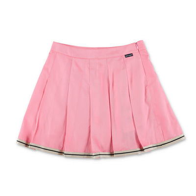 Pink techno girl PALM ANGELS pleated skirt