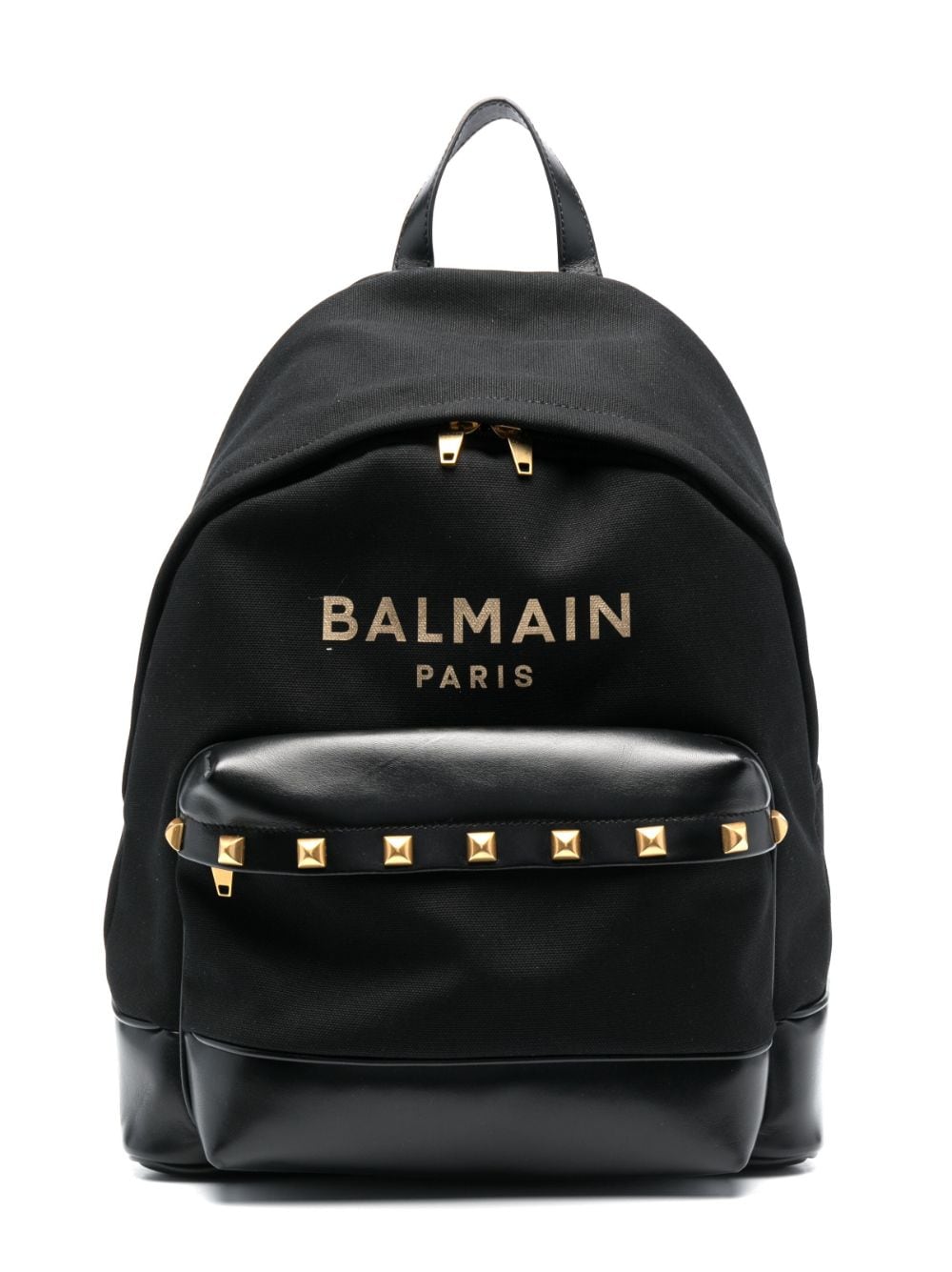 Black cotton canvas girl BALMAIN backpack