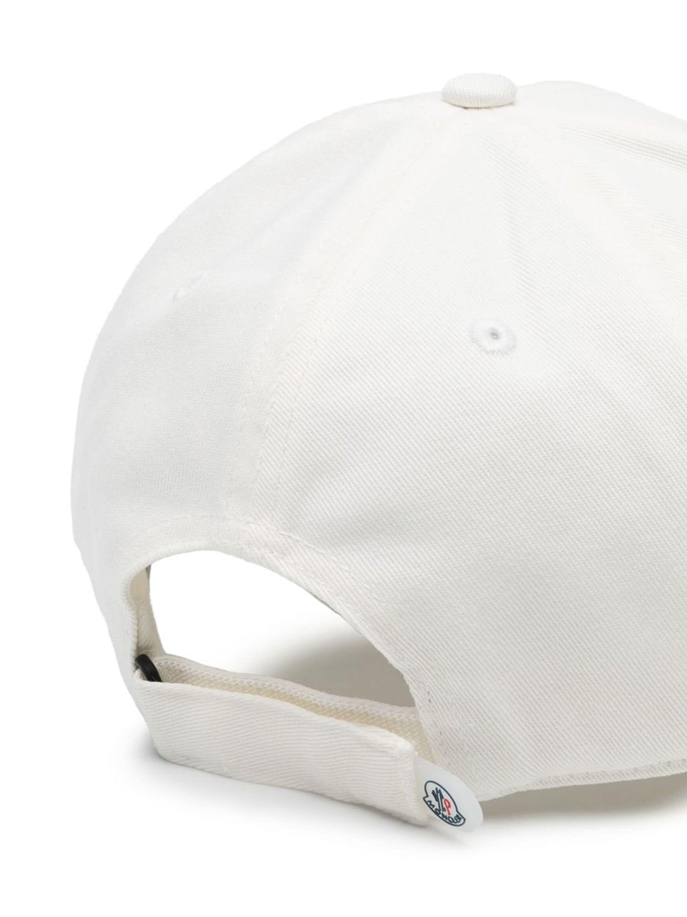White cotton canvas boy MONCLER baseball cap