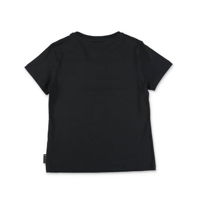 Skull black cotton jersey boy PHILIPP PLEIN t-shirt | Carofiglio Junior