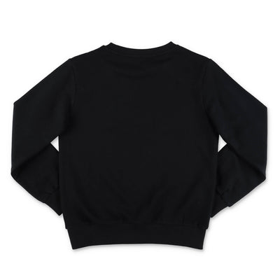 Black cotton girl BALMAIN sweatshirt | Carofiglio Junior