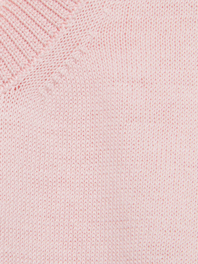 Light pink cotton baby girl GUCCI knit cardigan
