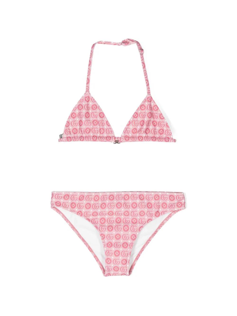 Pink lycra girl GUCCI bikini