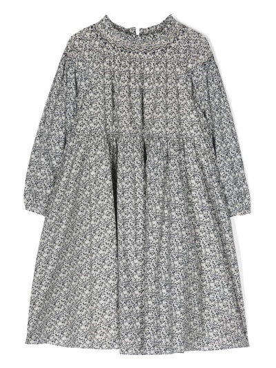 Printed cotton girl BONPOINT dress | Carofiglio Junior