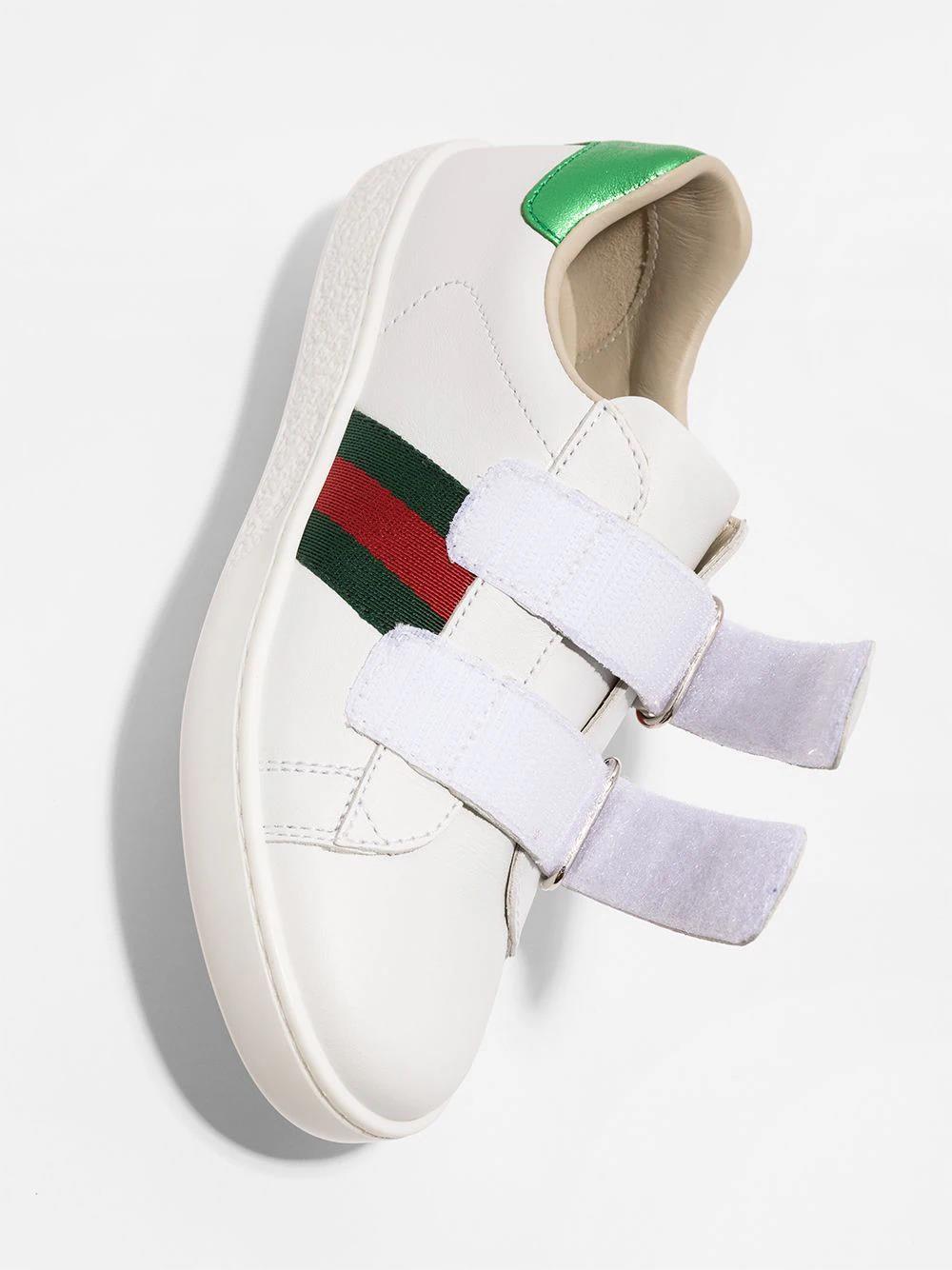 White leather boy GUCCI sneakers