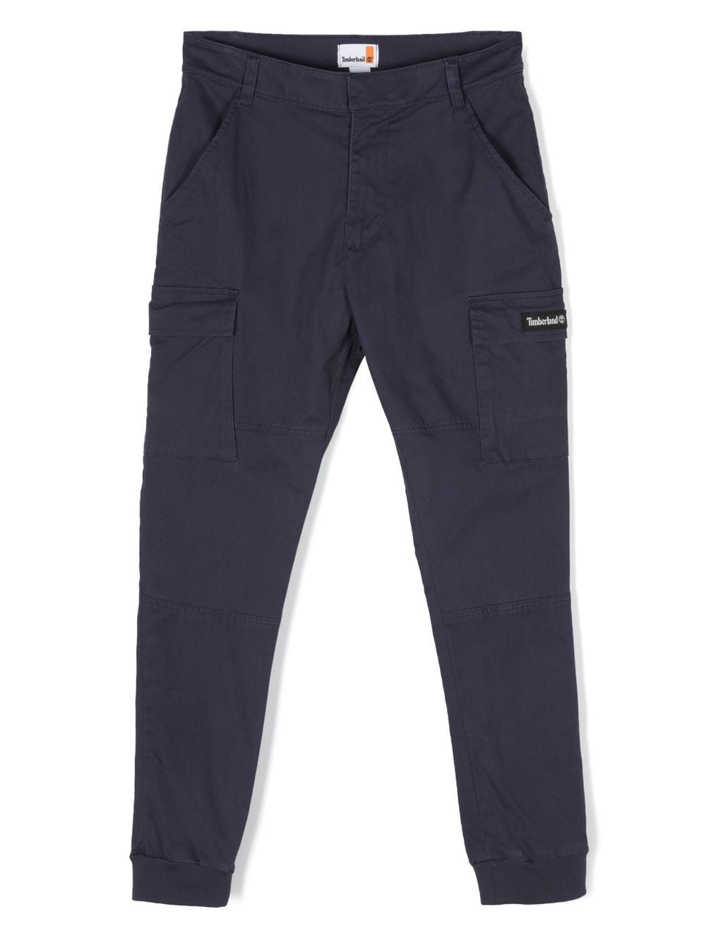 Navy blue cotton boy TIMBERLAND pants | Carofiglio Junior