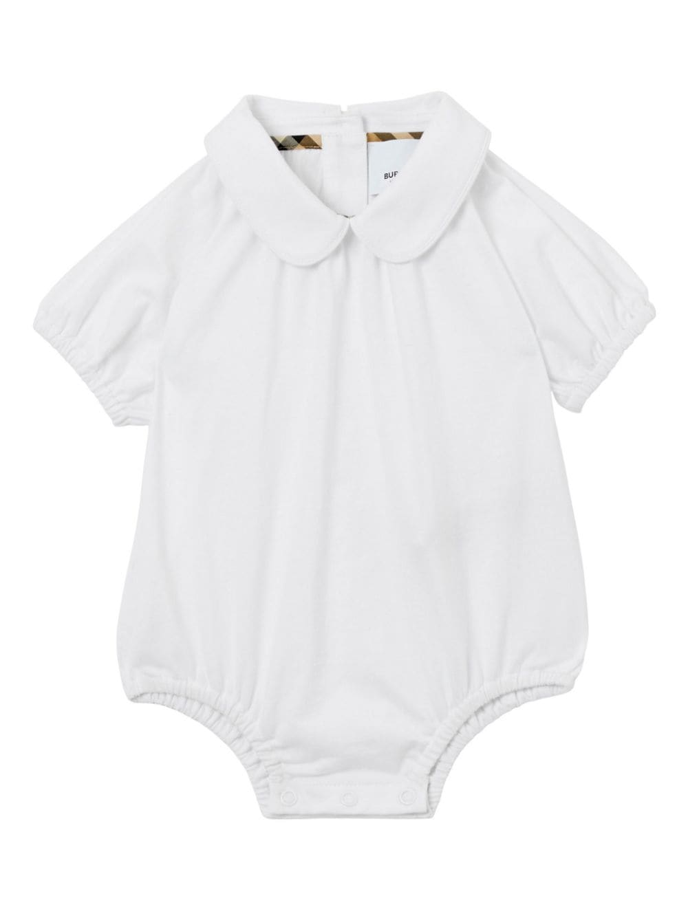 ODESSA cotton bodysuit dungaree and headband baby girl BURBERRY set | Carofiglio Junior