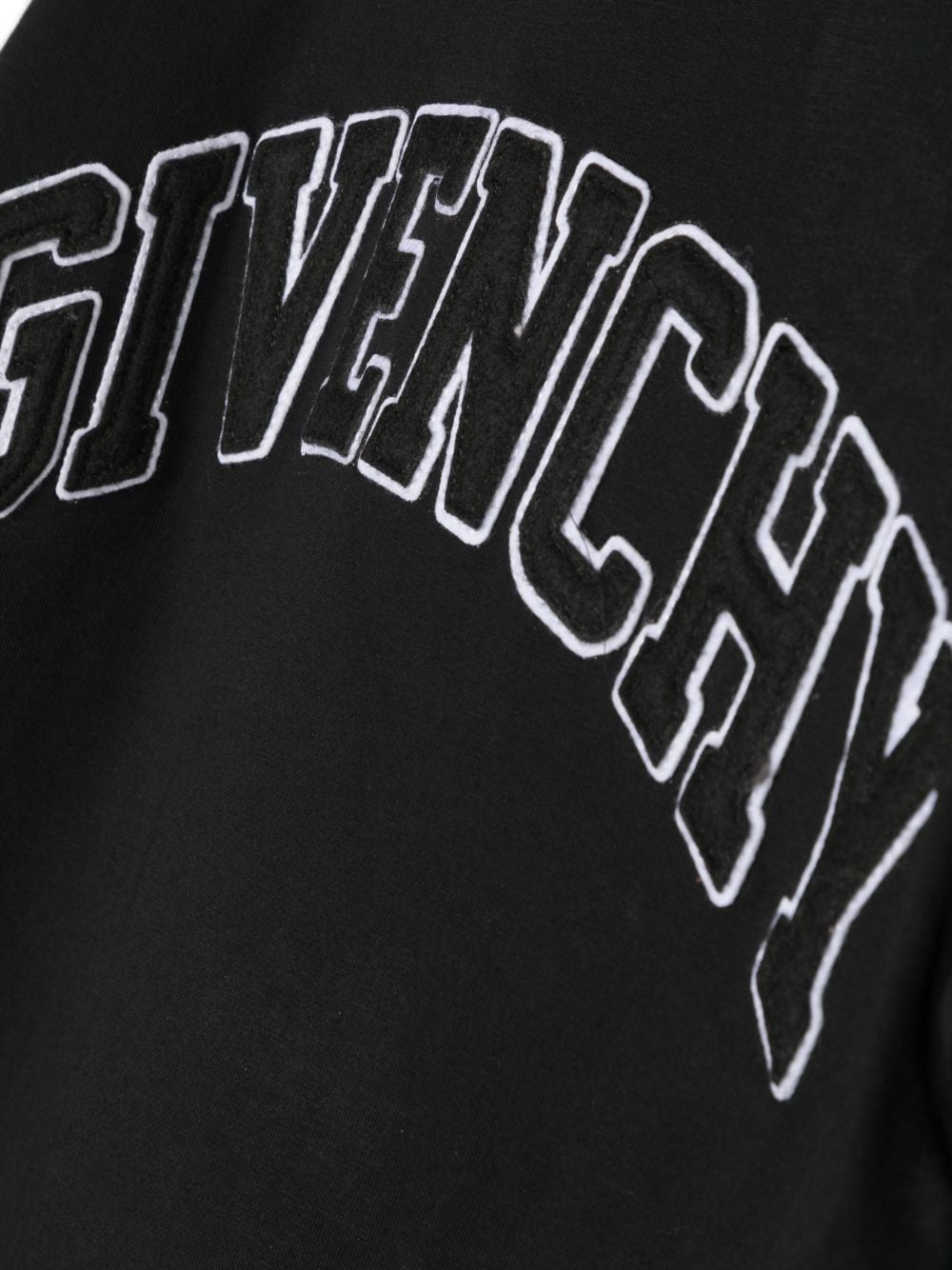 Black cotton jersey boy GIVENCHY t-shirt | Carofiglio Junior
