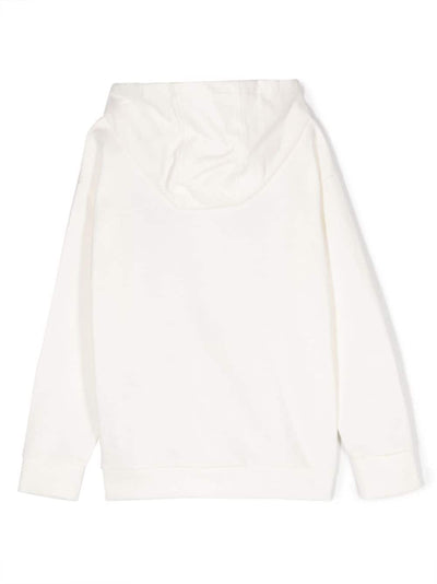 White cotton girl VERSACE hoodie