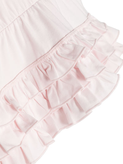 Pink cotton jersey baby girl MONCLER dress