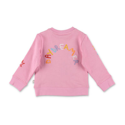 Pink cotton baby girl STELLA McCARTNEY sweatshirt | Carofiglio Junior