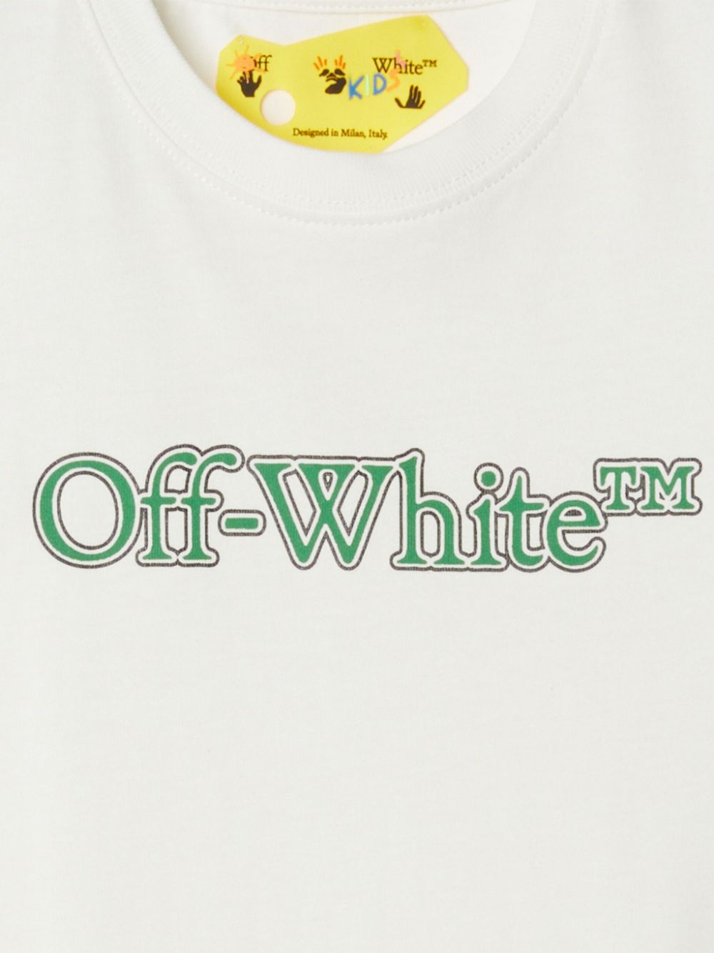 White cotton jersey boy OFF WHITE t-shirt