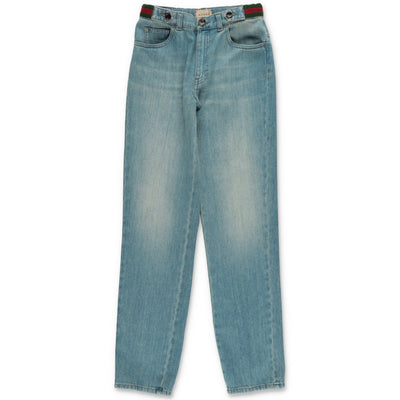 Blue cotton denim boy GUCCI jeans