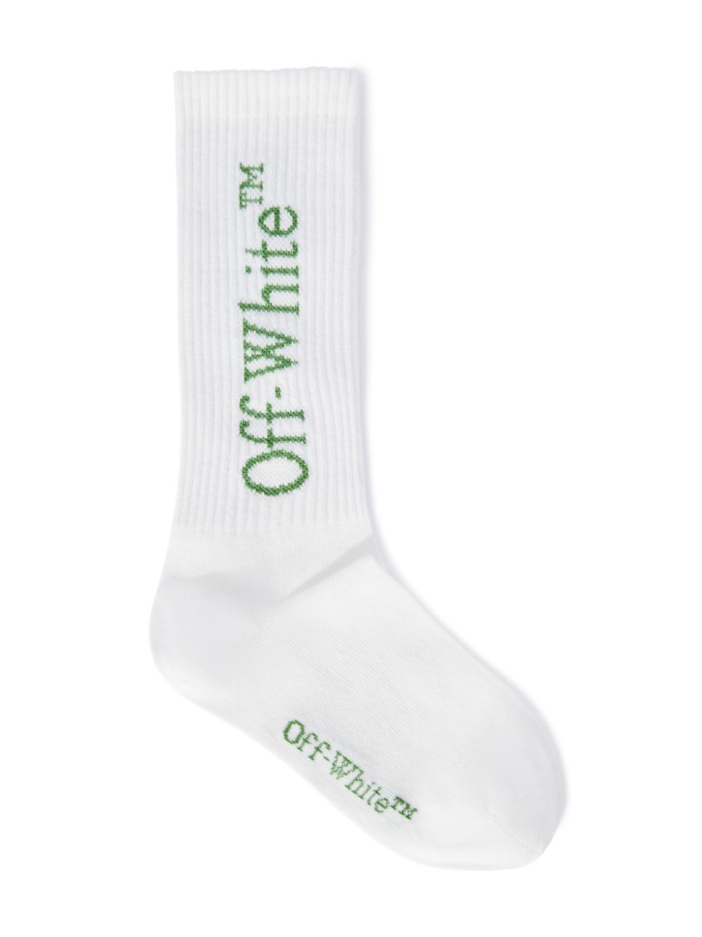 White cotton boy OFF WHITE knit socks
