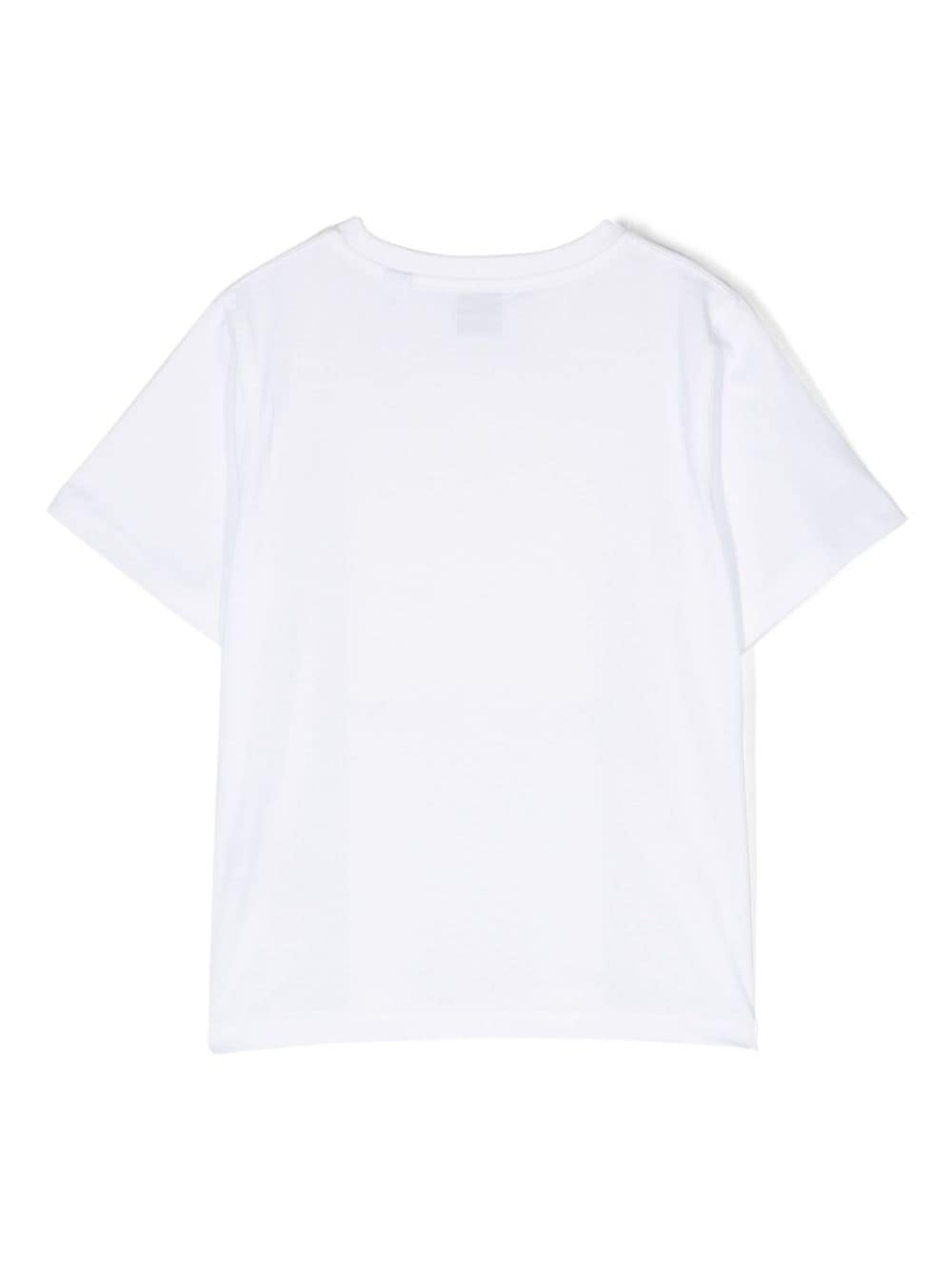 White cotton jersey boy BURBERRY t-shirt