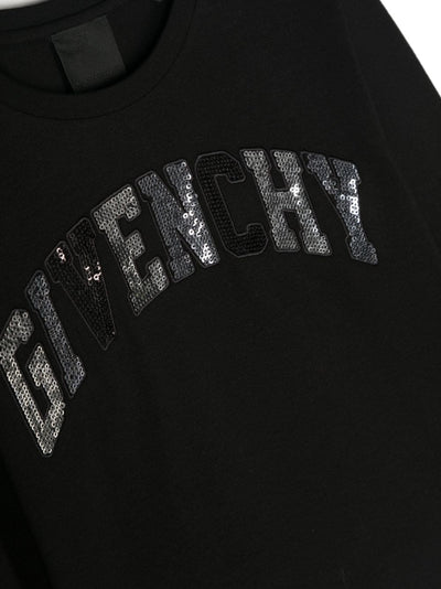 Black cotton jersey girl GIVENCHY t-shirt