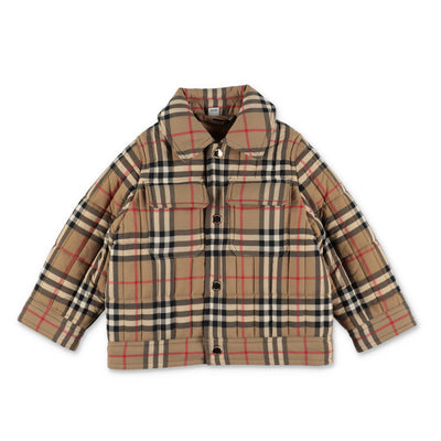 GIDEON Check nylon boy BURBERRY quilted jacket