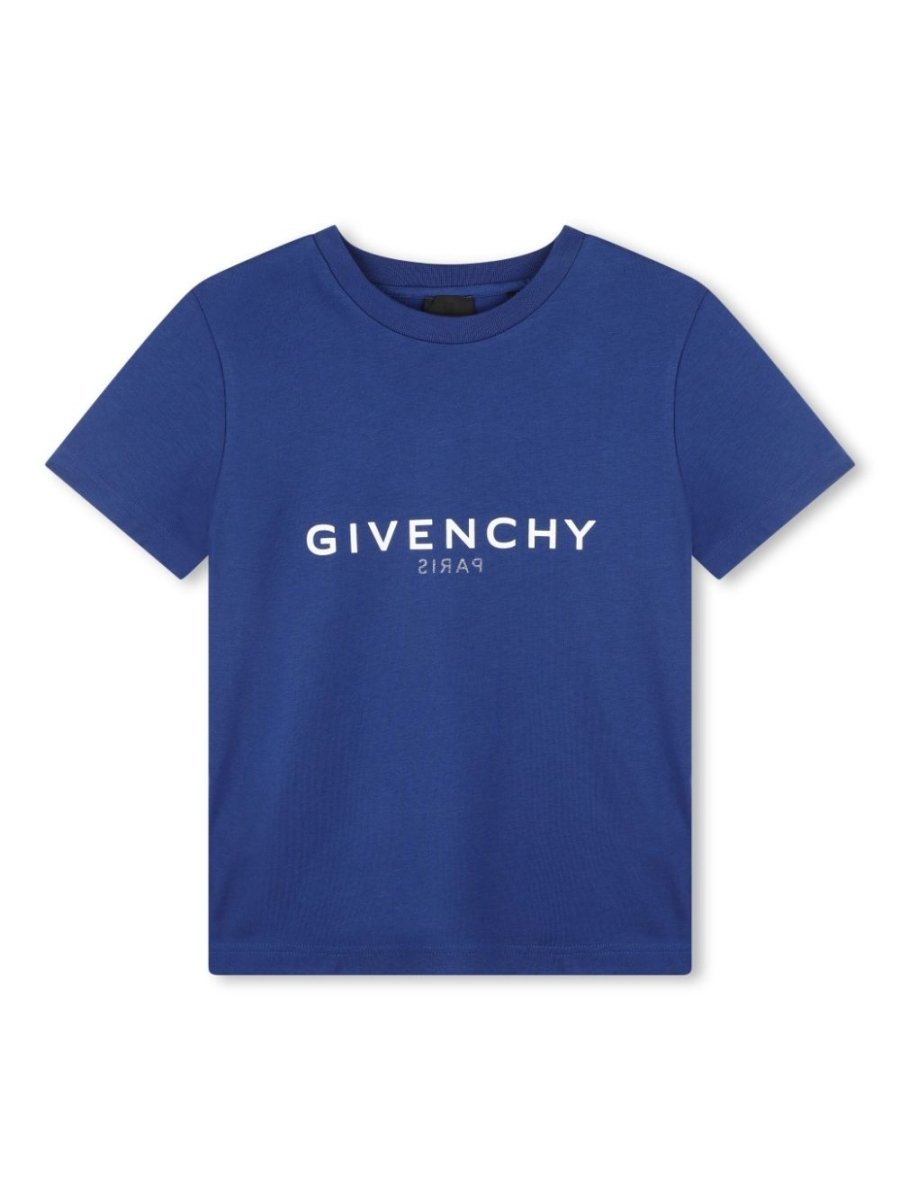 Royale blue cotton jersey boy GIVENCHY t-shirt | Carofiglio Junior