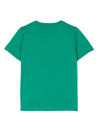 Green cotton jersey boy MONCLER t-shirt