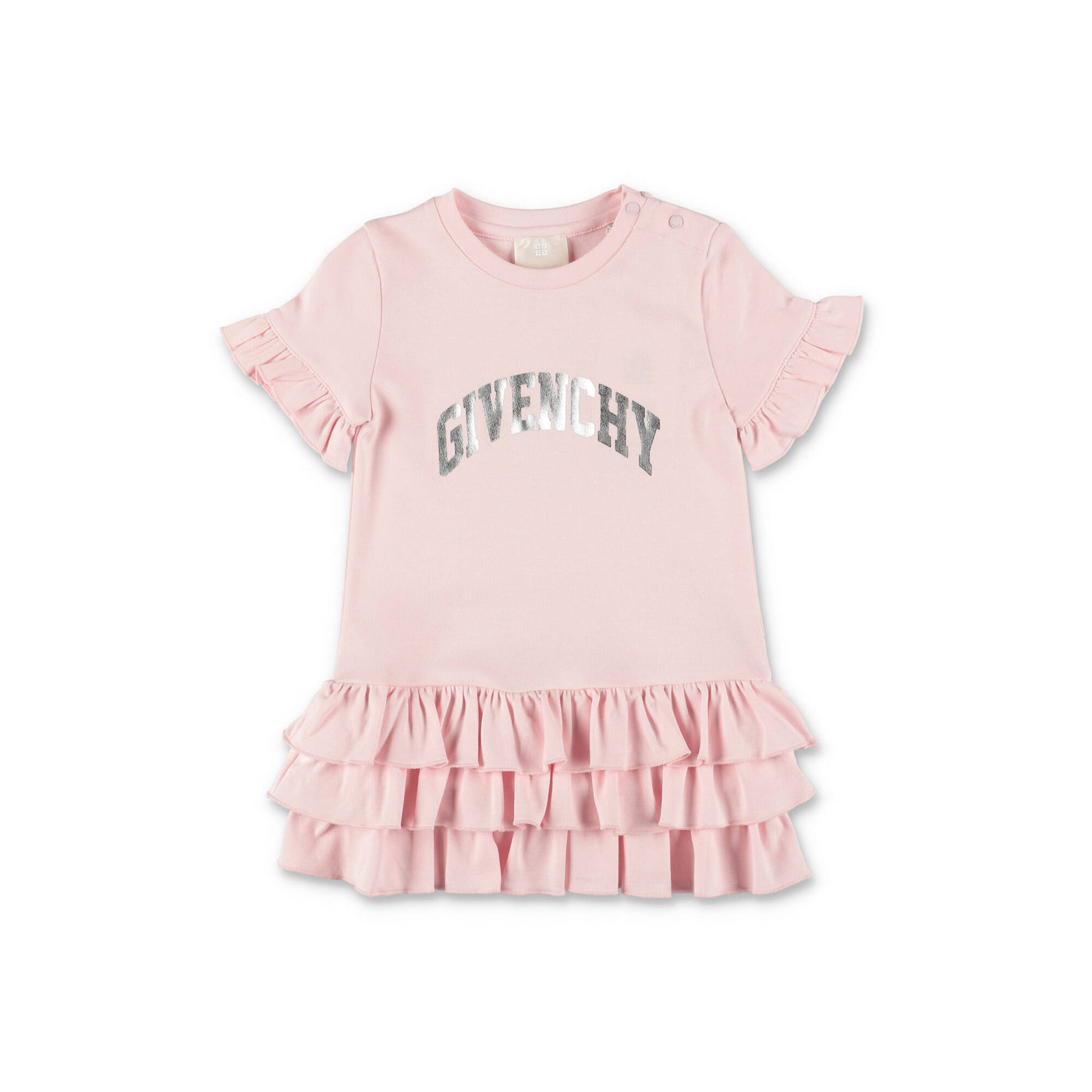 Abito da bambina GIVENCHY in jersey di cotone rosa