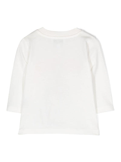 White cotton jersey baby boy KENZO t-shirt