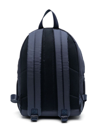 Navy blue nylon boy HUGO BOSS backpack | Carofiglio Junior