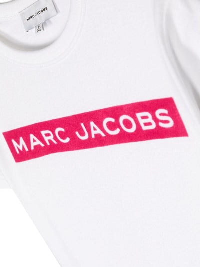 White cotton jersey boy MARC JACOBS t-shirt | Carofiglio Junior