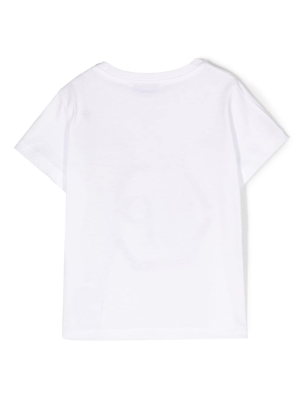 Skull white cotton jersey boy PHILIPP PLEIN t-shirt | Carofiglio Junior