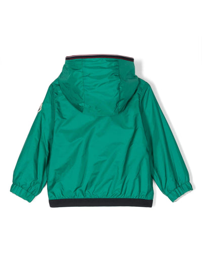 ANTON green nylon baby boy MONCLER jacket with hood