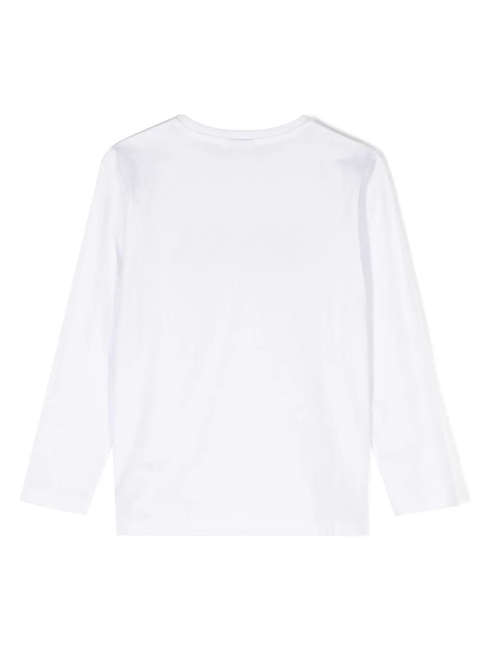 White cotton jersey boy HUGO BOSS t-shirt