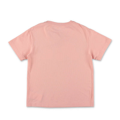Pink cotton jersey girl PALM ANGELS t-shirt