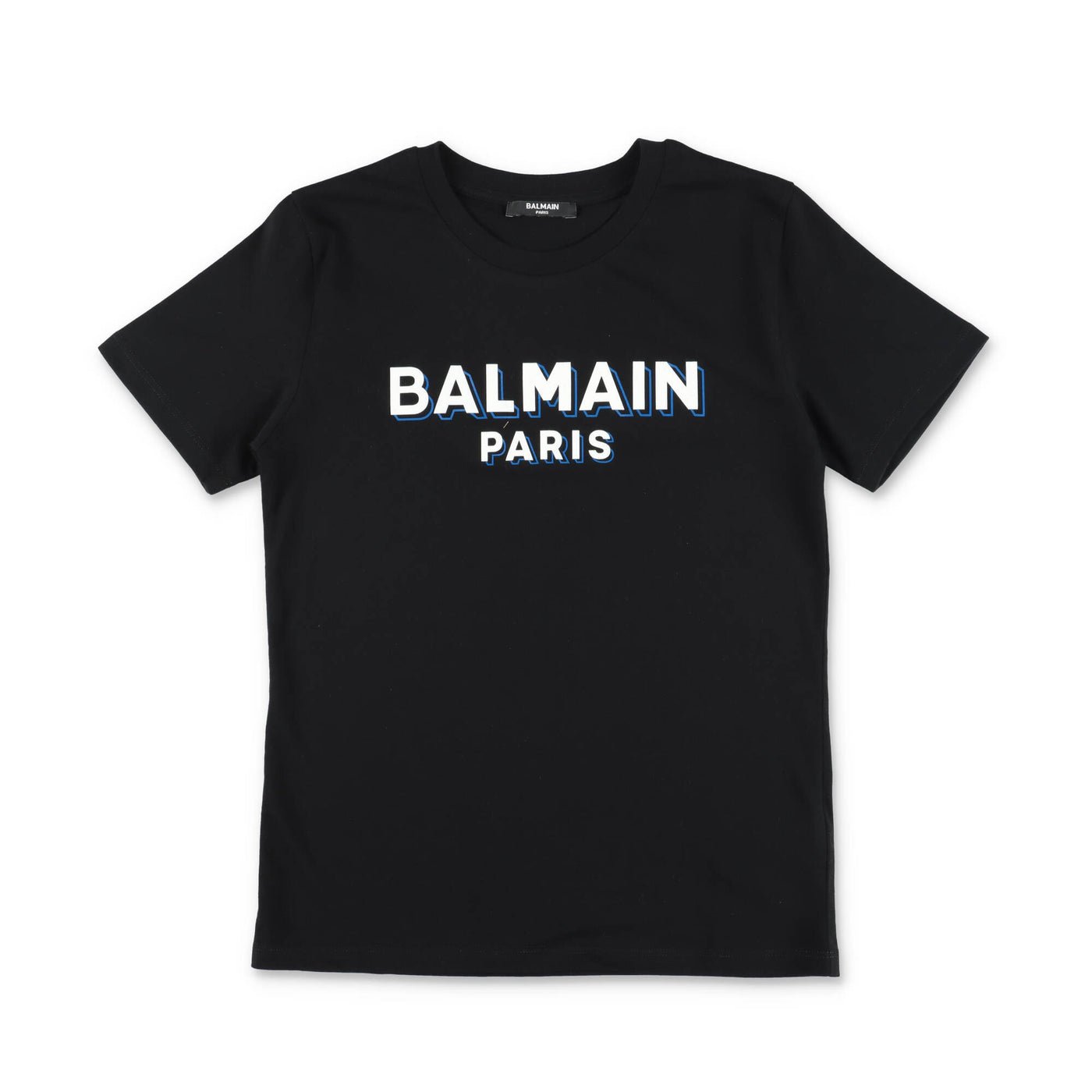 Black cotton jersey boy BALMAIN t-shirt - Carofiglio Junior