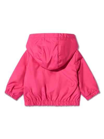EVANTHE fuchsia nylon baby girl MONCLER jacket with hood