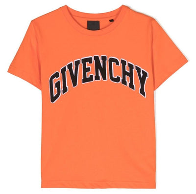 Orange cotton jersey boy GIVENCHY t-shirt | Carofiglio Junior