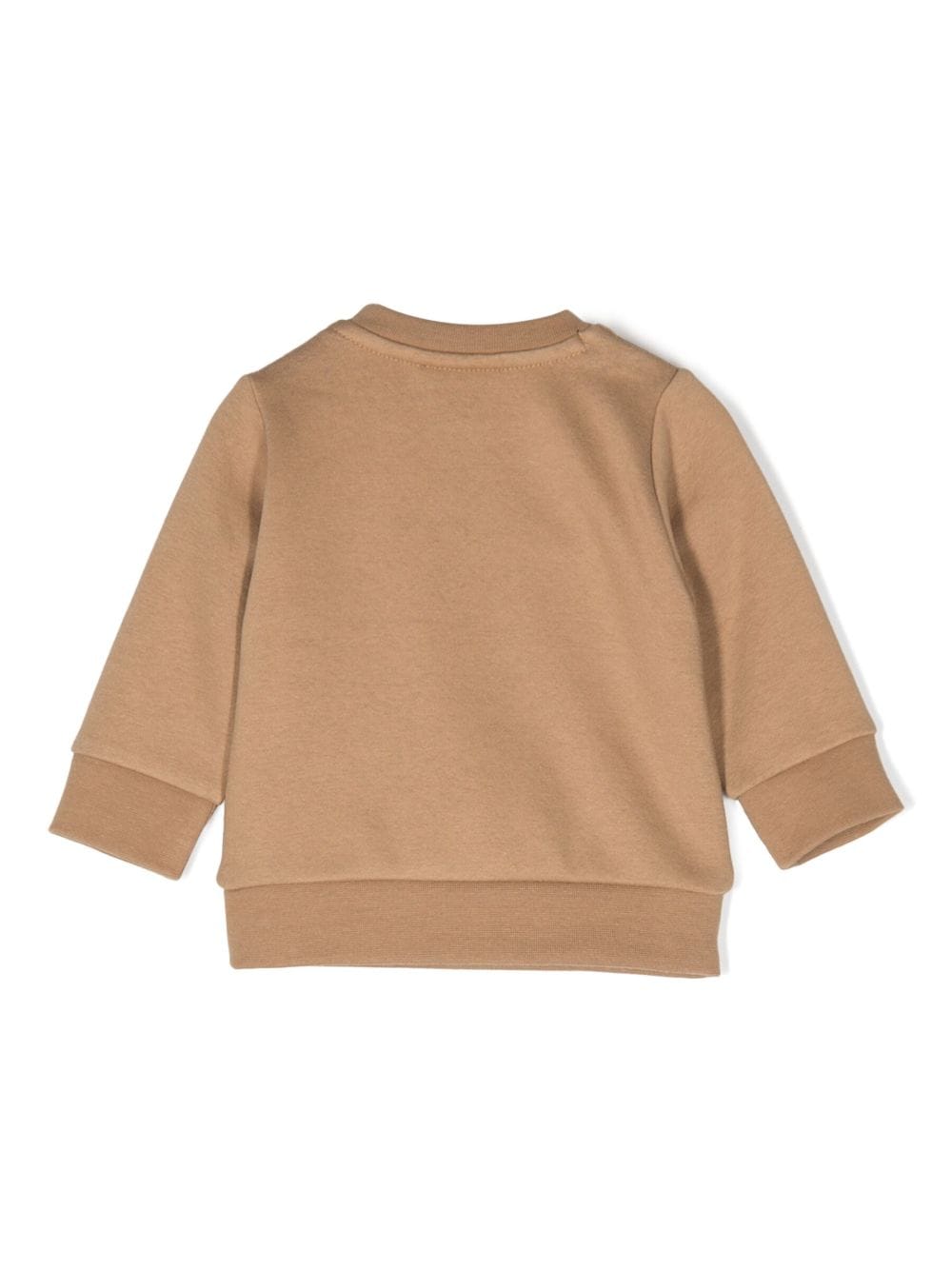 Beige cotton blend baby boy HUGO BOSS sweatshirt