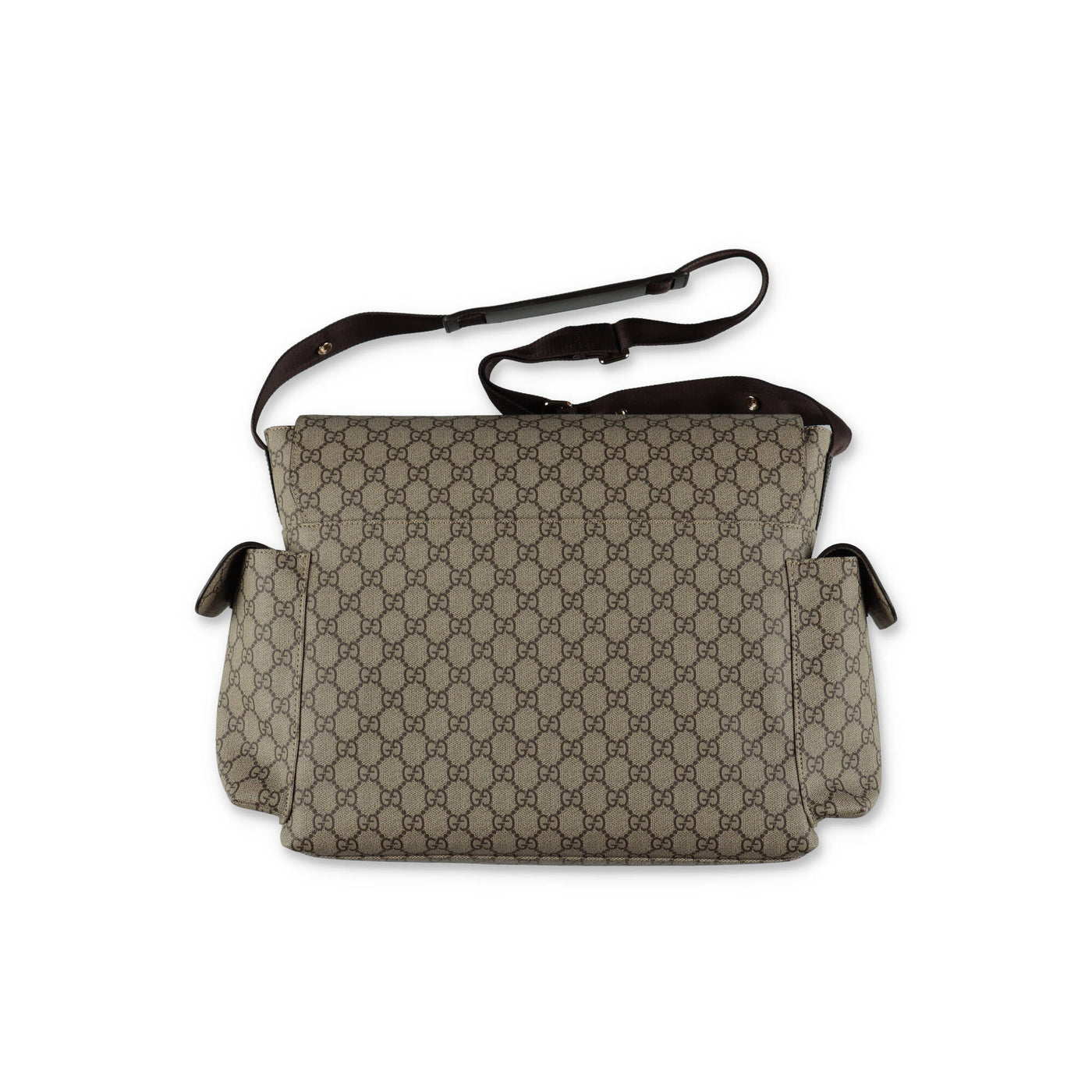 Brown leather baby GUCCI changing bag