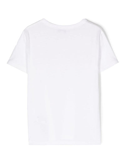 White cotton jersey boy MARC JACOBS t-shirt | Carofiglio Junior
