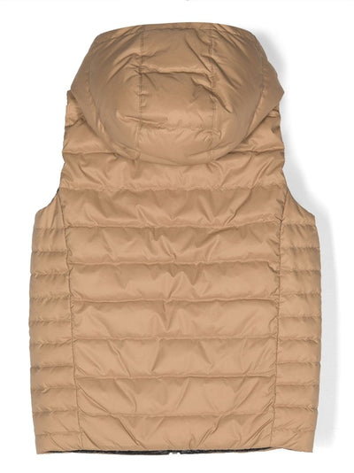 Reversible nylon boy HUGO BOSS hooded vest