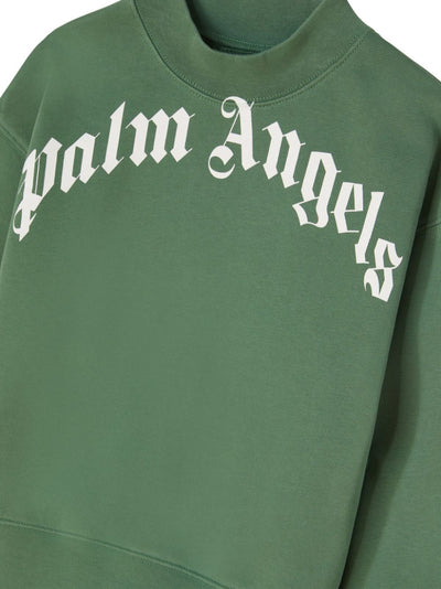 Green cotton boy PALM ANGELS sweatshirt