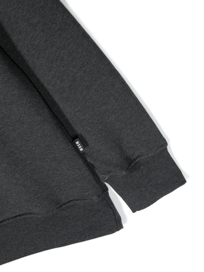 Grey cotton boy MSGM sweatshirt | Carofiglio Junior