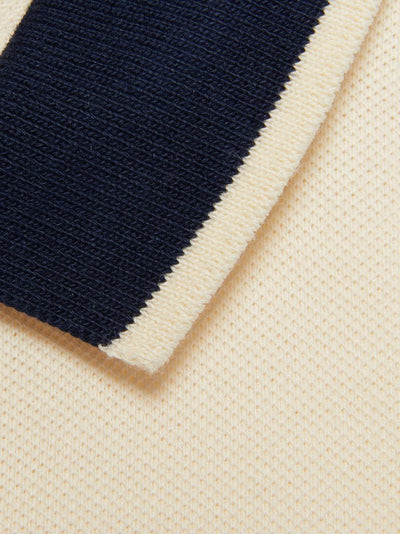Blue contrasting panels cotton piquet girl GUCCI polo style dress | Carofiglio Junior