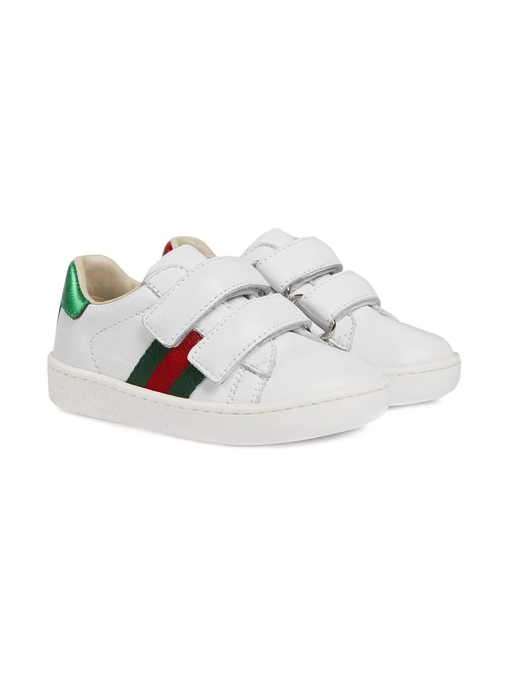 White leather boy GUCCI sneakers