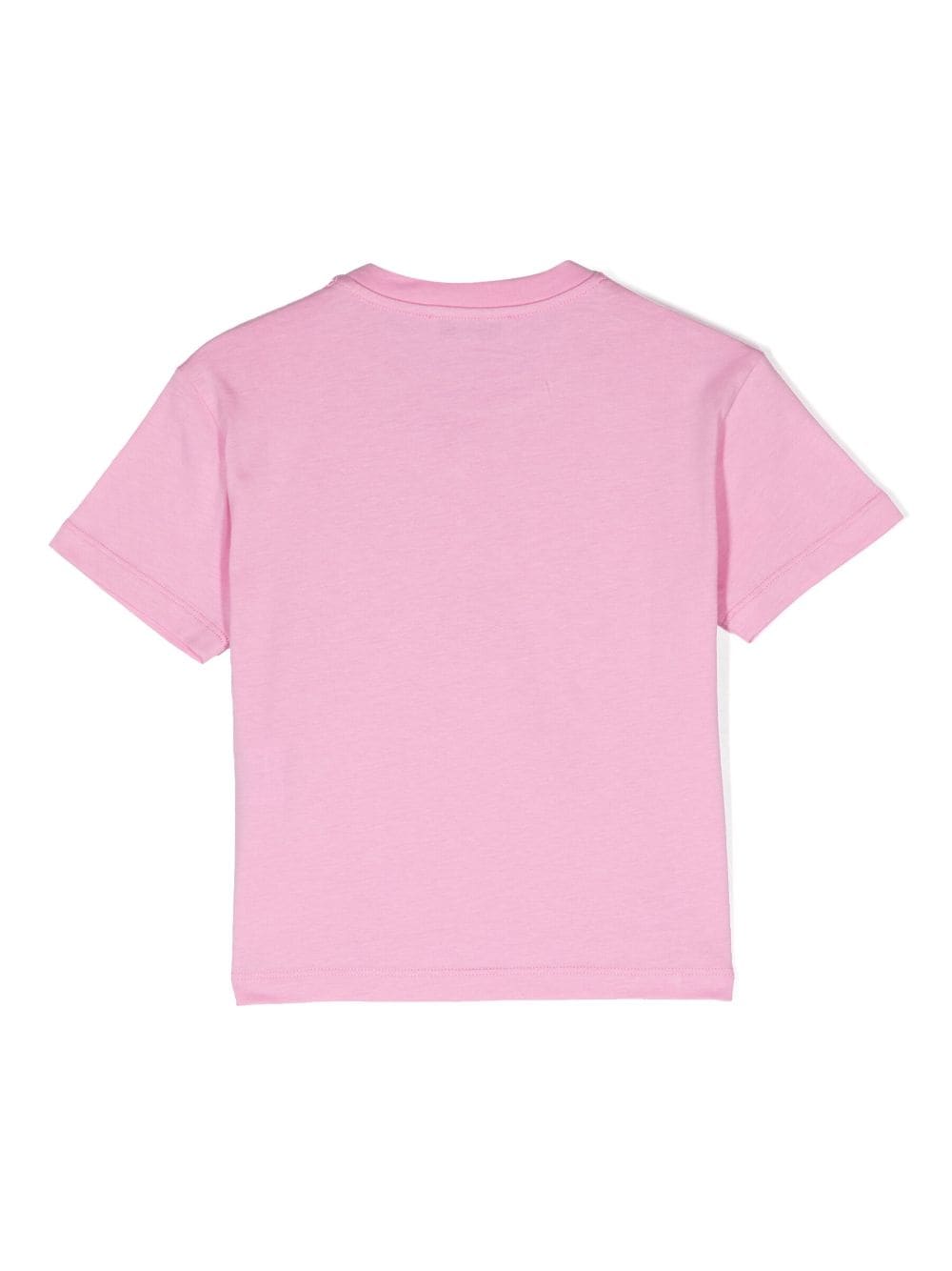 Pink cotton jersey girl MSGM t-shirt | Carofiglio Junior