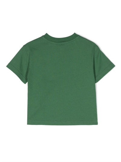 Maglietta da bambino PALM ANGELS in jersey di cotone verde