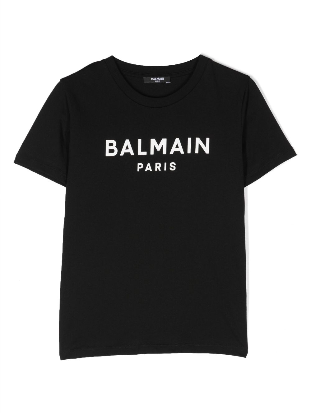 Black cotton jersey boy BALMAIN t-shirt